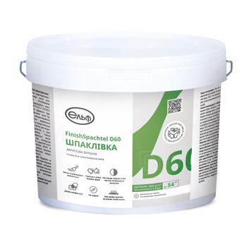 Шпаклевка акриловая финишная Elf Decor Finish Spachtel D60 17кг