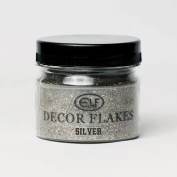 Декоративная добавка Elf Decor Flakes Silver 50г