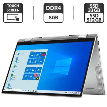 Ноутбук-трансформер Dell Inspiron 7300 2-in-1 / 13.3" (1920x1080) IPS Touch / Intel Core i5-10210U (4 (8) ядер по 1.6 - 4.2 GHz) / 8 GB DDR4 / 32 GB SSD M.2 + 512 GB SSD M.2 / Intel UHD Graphics / WebCam б/в