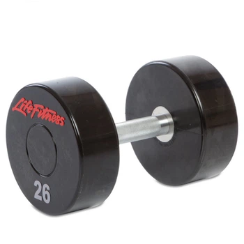 Гантель цельная профессиональная LIFE FITNESS Gemini Sport GA-80081-26, 1 шт 26 кг