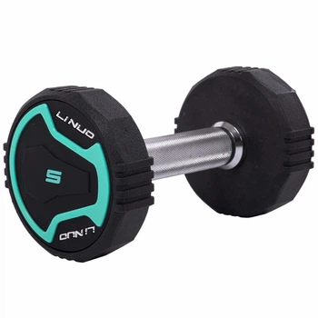 Гантель цельная профессиональная LI NUO Gemini Sport GA-3614-5, 1 шт 5 кг