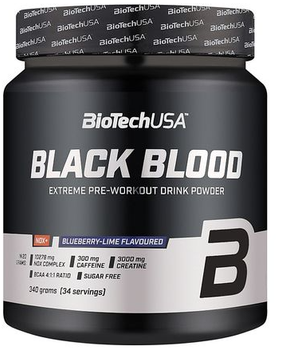 Передтренувальний комплекс BioTech Black Blood NOX+ 330 г чорниця лайм