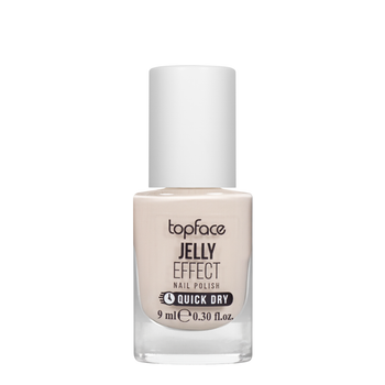 Лак для нігтів topface Jelly Effect Nail Polish швидковисихаючий № 10 Світлий нюдовий (PT110)