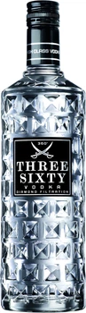Горілка Three Sixty 1 л 37.5% (4007675040146)