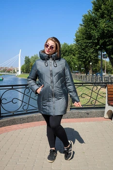 Куртка женская демисезонная BellaJ Гелиос 56 оливка