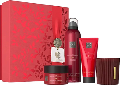 Zestaw Rituals The Ritual Of Ayurveda Krem do ciala 100 ml + Peeling do ciala 125 ml + Zel pod prysznic 200 ml + Swieca zapachowa 140 g (8719134184488 (955555912130661) - Outlet