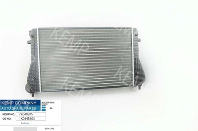 Автозапчастина Радиатор интеркулер VW Passat Caddy3Touran Octavia A5 2.0 TDI 08- (патруб низ) 1K0145803 KEMP