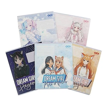 Зошит учнівський шкільний ANIME, 12 арк., клітинка, KIDS LINE, ціна за 25 шт. ZIBI (ZB25.1754K)