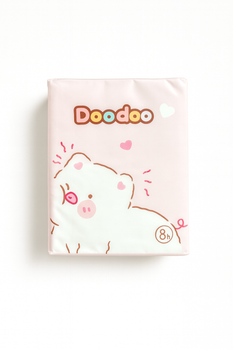 Салфетки сухие детские «Cute Pig Doodoo» без запаха, трехслойные, 8шт.