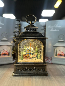 Новогодний фонарь-ночник LED.Рождественский светильник Винтажный фонарь XMAS WDL-24007A