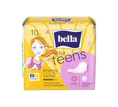 Гигиенические прокладки Bella FOR TEENS ULTRA ENERGY 10 шт