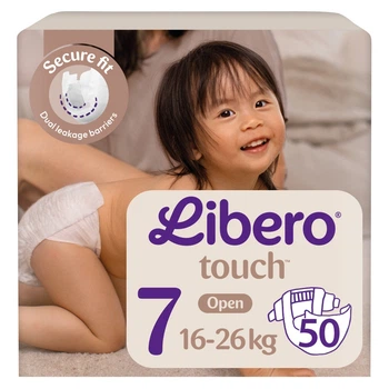 Подгузники Libero Touch Open 7 16-26 кг 50 шт (7322542587454)