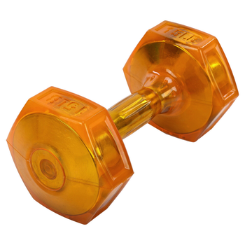 Гантель для фітнесу з покриттям TPU Zelart Jelly Urethane Coated Dumbbells TA-2946-15LB 1шт 6,8кг оранжевий