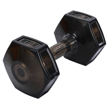 Гантель для фитнеса с TPU покрытием Zelart Jelly Urethane Coated Dumbbells TA-2946-20LB 1шт 9кг черный