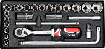 Zestaw nasadek YATO 1/2'' 25 elementów (YT-12671)