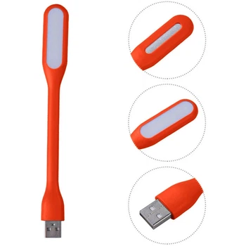 Портативный, гибкий USB фонарик подсветка UKC количество светодиодов- 6 шт красный