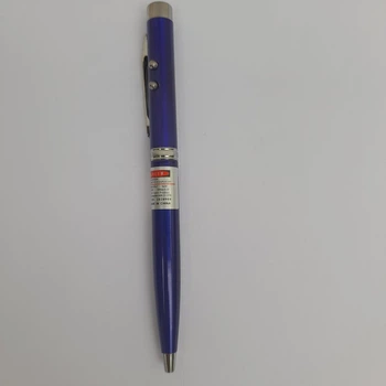 І ручка, лазер і ліхтарик 3 в 1 Pen+Laser синій