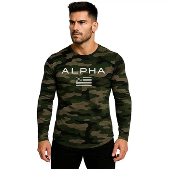 Спортивный рашгард Alpha 10797 M цвет хаки