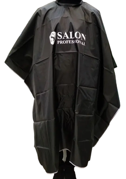 Пеньюар парикмахерский, накидка для стрижки и окрашивания, Salon Professional, цвет черный