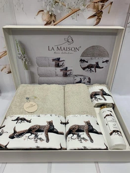 Подарочный набор полотенец La Maison, 3 шт. с ароматом