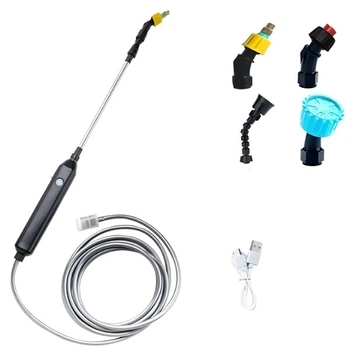 Опрыскиватель аккумуляторный + 4 сменные насадки 2200 mAh Черный