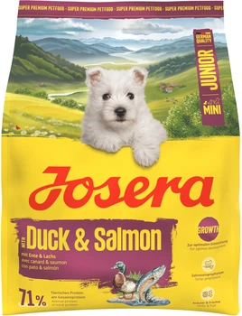 Сухий корм для цуценят малих порід Josera MiniJunior з качкою і рисом