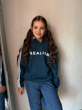 Худі підліткове для дівчинки IRmAS 1310 зріст 146 смарагдове