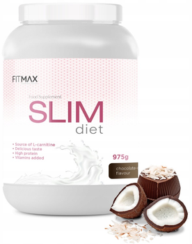 Коктейль для схуднення FitMax Slim Diet 975 г Шоколадно-кокосовий (5907776170096)