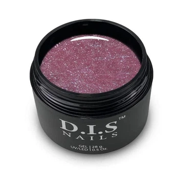 Гель D.I.S Nails Hard Pink&Shimmer 28 гр світловідбиваючий