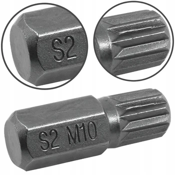 Бита SPLINE M10 × 30 мм, 10 мм хвостовик, сталь S2, Richmann Exclusive C3244