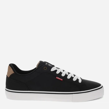 Мужские кеды низкие Levi`s 177509528 44.5 Черные (1159845428)