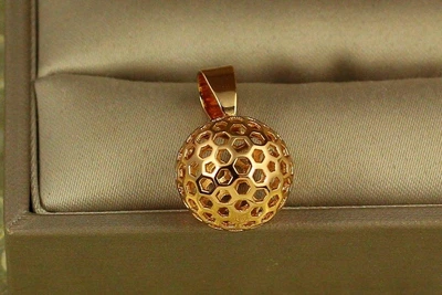 Кулон Xuping Jewelry Кулька соти 1,3 см золотистий