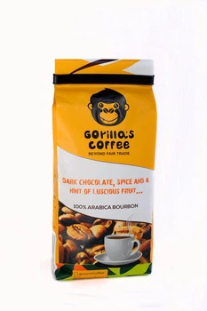 Кофе Арабика 250г в зернах Gorillas Coffee Светлая обжарка
