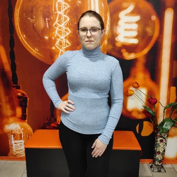 Гольф J.LONDON женский вискоза узор коса 42 голубой