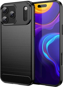 Etui plecki Hurtel Carbon Case do Apple iPhone 17 Pro Black (5907769379543)