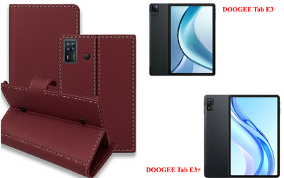 Книга-трансформер Armor для планшета DOOGEE Tab E3, DOOGEE Tab E3+, цвет Bordo