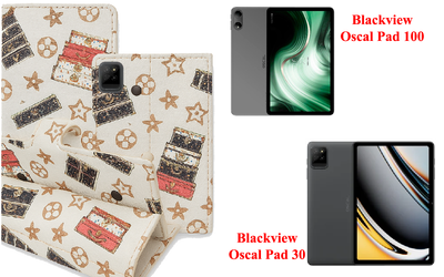 Книга-трансформер Armor для планшета Blackview Oscal Pad 100, Oscal Pad 30, цвет Lyi White