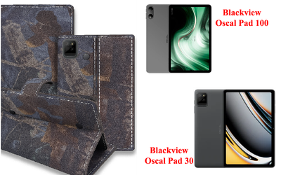 Книга-трансформер Armor для планшета Blackview Oscal Pad 100, Oscal Pad 30, цвет Hrab