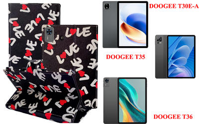 Книга-трансформер Armor для планшета DOOGEE T30E-A, T35, T36, цвет Love