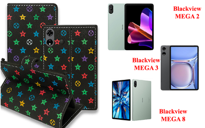 Книга-трансформер Armor для планшета Blackview MEGA 2, MEGA 3, MEGA 8, цвет Lyi Black
