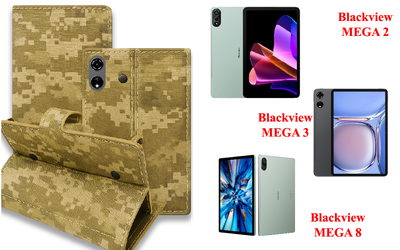 Книга-трансформер Armor для планшета Blackview MEGA 2, MEGA 3, MEGA 8, цвет Pixel M14