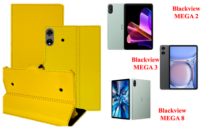 Книга-трансформер Armor для планшета Blackview MEGA 2, MEGA 3, MEGA 8, цвет Yellow