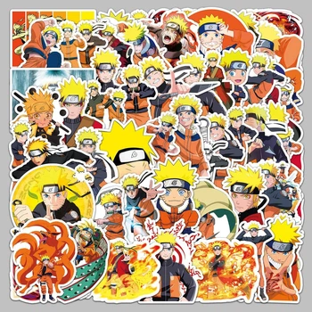 Набор стикеров Аниме Наруто Naruto - 50 шт. - Виниловые наклейки для разных поверхностей