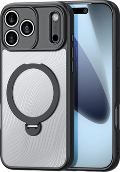 Панель Dux Ducis Aimo Mag Case with Magnetic Ring and Stand для Apple iPhone 17 Pro Black (6971824153361)