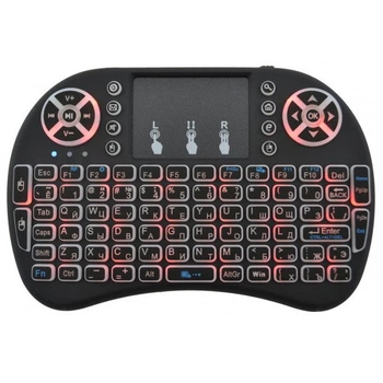 Беспроводная клавиатура с тачпадом Keyboard MWK08/i8 Led touch с аккумулятором,подсветкой, для ПК, телевизора