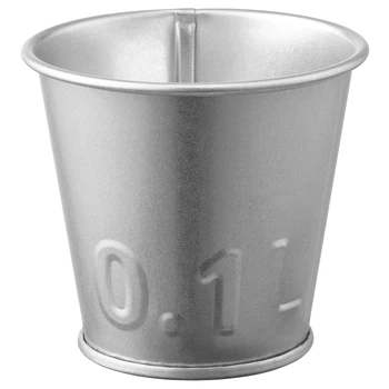 Кашпо ІКЕА ÅKERBÄR 6 см оцинкований (90537153)