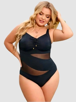 Злитний купальник м'яка чашка Fuba 225063-3 чорний 4XL