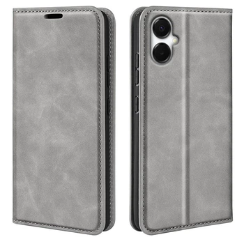 Чохол Taba Retro-Skin для Samsung Galaxy A06 / A065 книжка з візитівкою шкіра PU сірий