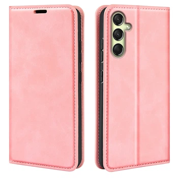 Чехол Taba Retro-Skin для Samsung Galaxy A16 / A165 книжка с визитницей кожа PU розовый