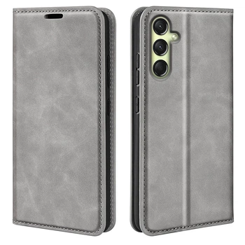 Чехол Taba Retro-Skin для Samsung Galaxy A16 / A165 книжка с визитницей кожа PU серый